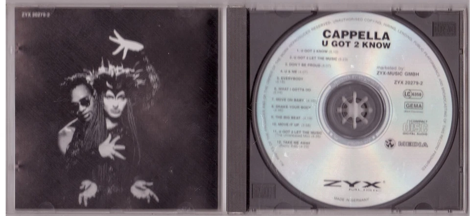 Cappella - U Got 2 Know (CD 1994) - Bild 3 von 3