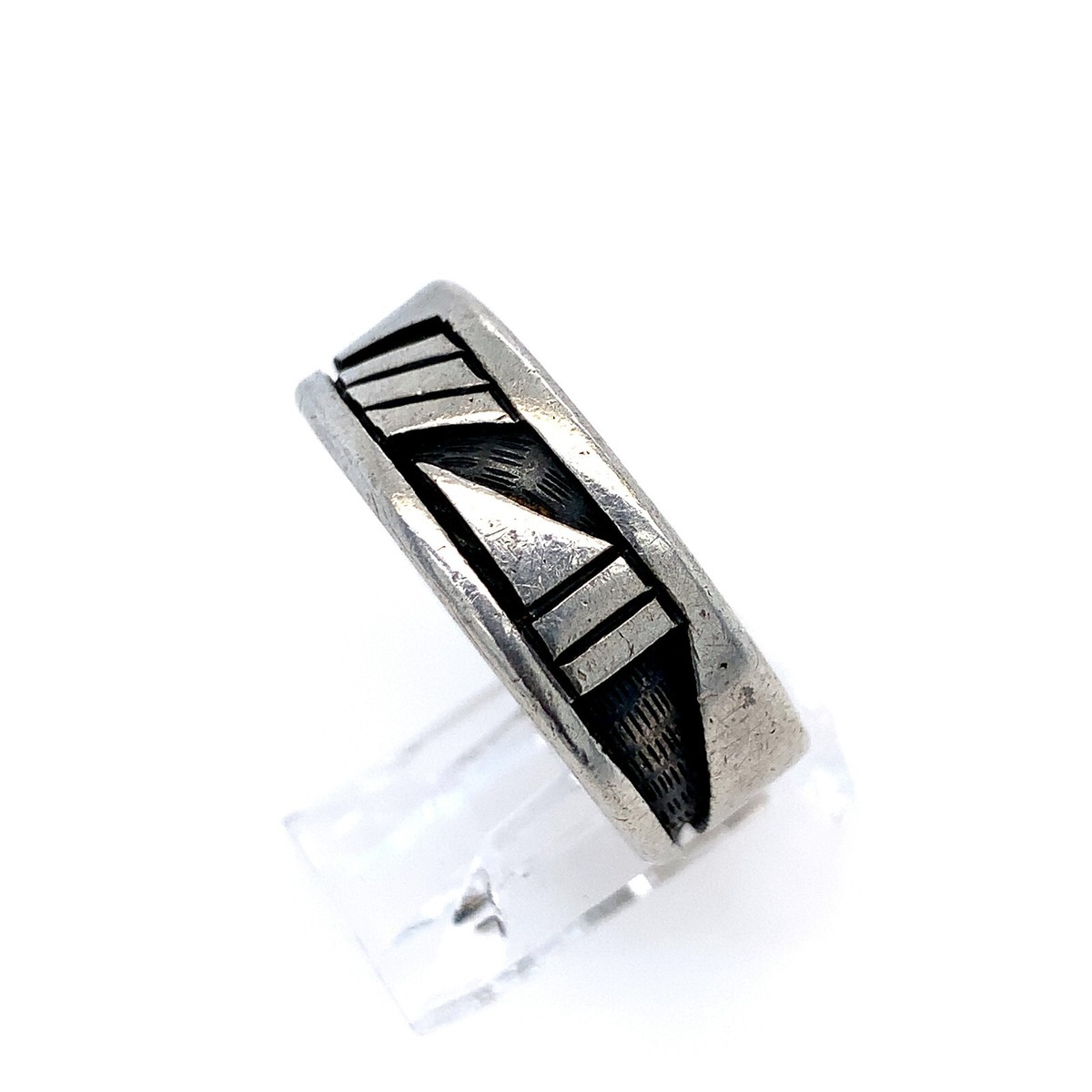 Vintage Ted Wadsworth Hopi Patterns Sterling Silver Band Vintage Ted Wadsworth Hopi Patterns Sterling Silver Band