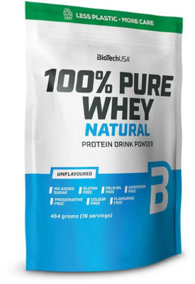 BioTech USA 100% Pure Whey Natural Protein 454g BCAAs Amino (48,24 /kg)