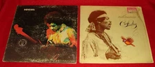 2 Jimi Hendrix Rock LP Records Band of Gypsys / Capitol  Crash Landing / Reprise