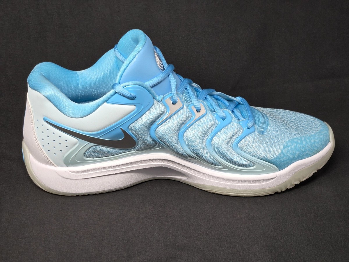 Nike KD 17 Christmas Mens Size 12 Aquarius Blue White Shoes FZ1525