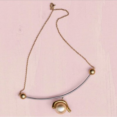 DOT ORGANIC PEARL NECKLACE (NIB 