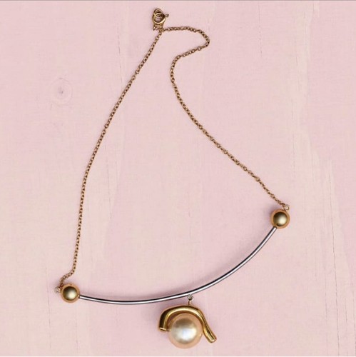 DOT ORGANIC PEARL NECKLACE (NIB 