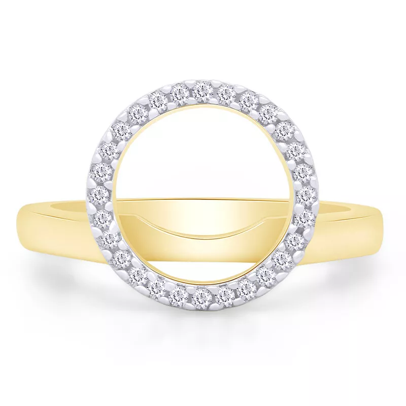 Diamond solitaire enhancer cheap in 14k gold