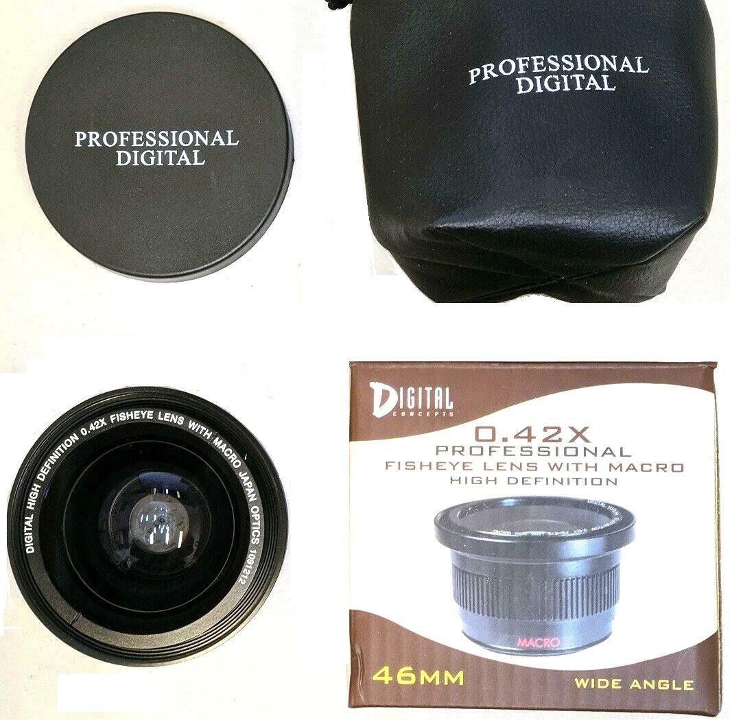 Fisheye Lens For Panasonic HC-WX970 HC-X920 HC-X900 HC-VX870 HC-W850 V770 V700