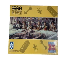 F X Schmid Panorama 3 Ft Puzzle Babies In A Row 1000 Pieces New Sealed 1994