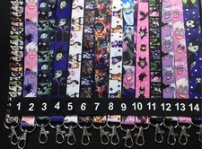 10pcs mermaid Ursula Maleficent Villain Neck Strap Lanyard ID Badge Key Chain