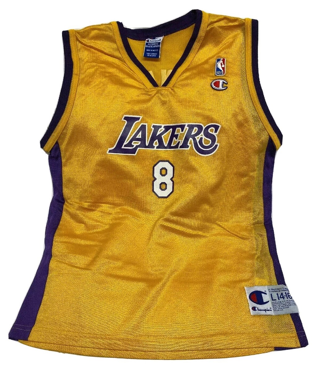 Kobe Bryant #8 LA Lakers Champion Jersey Size Youth L (14-16) *See