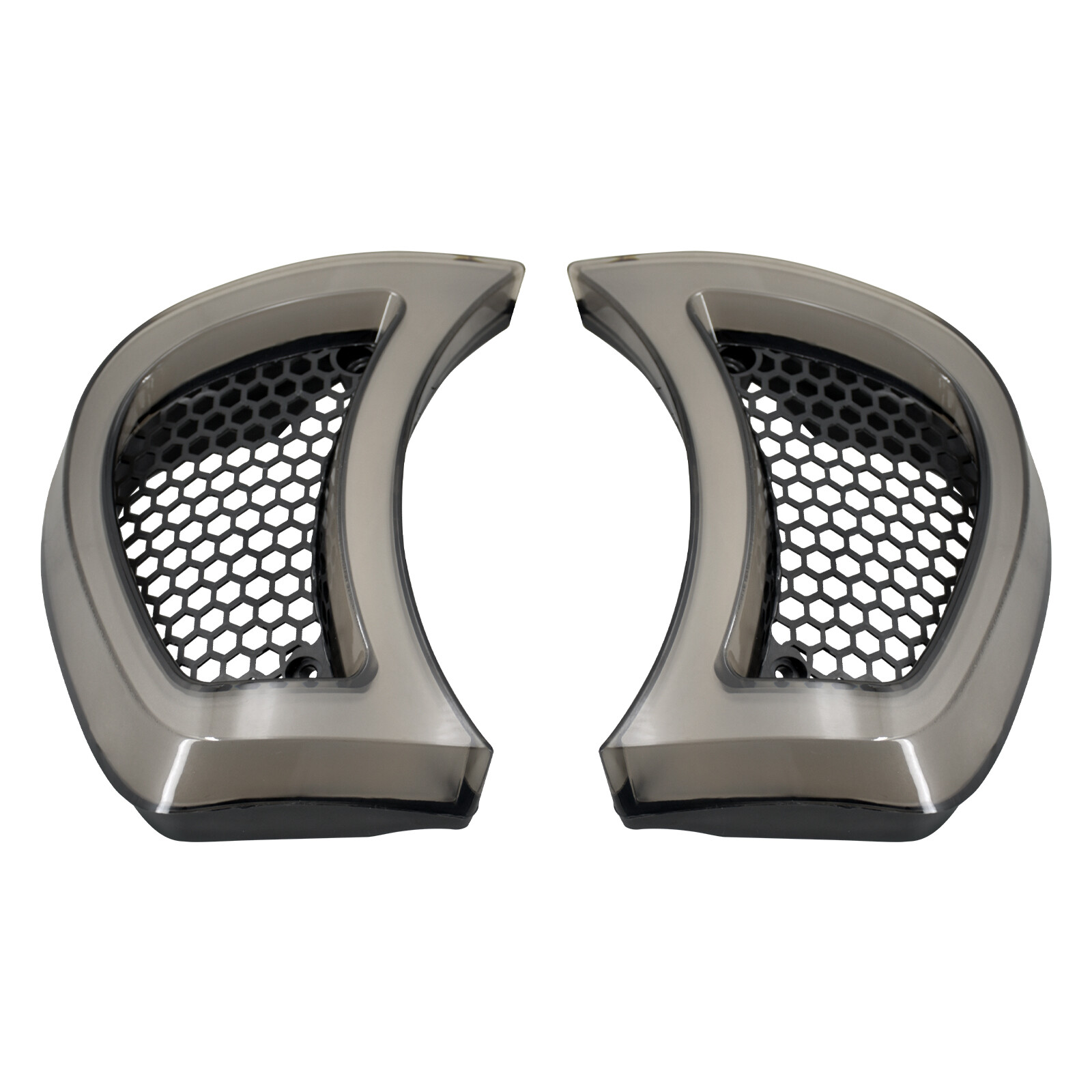 Amber White w/ Smoke Lens Headlight Vent Accent LED Light For Harley Road Glide