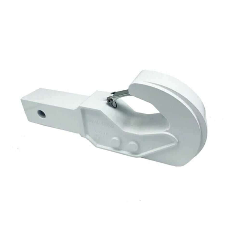 Royal Hooks Billet Aluminum 2" Hitch Hook Tow Hook White RHO-12007-WH