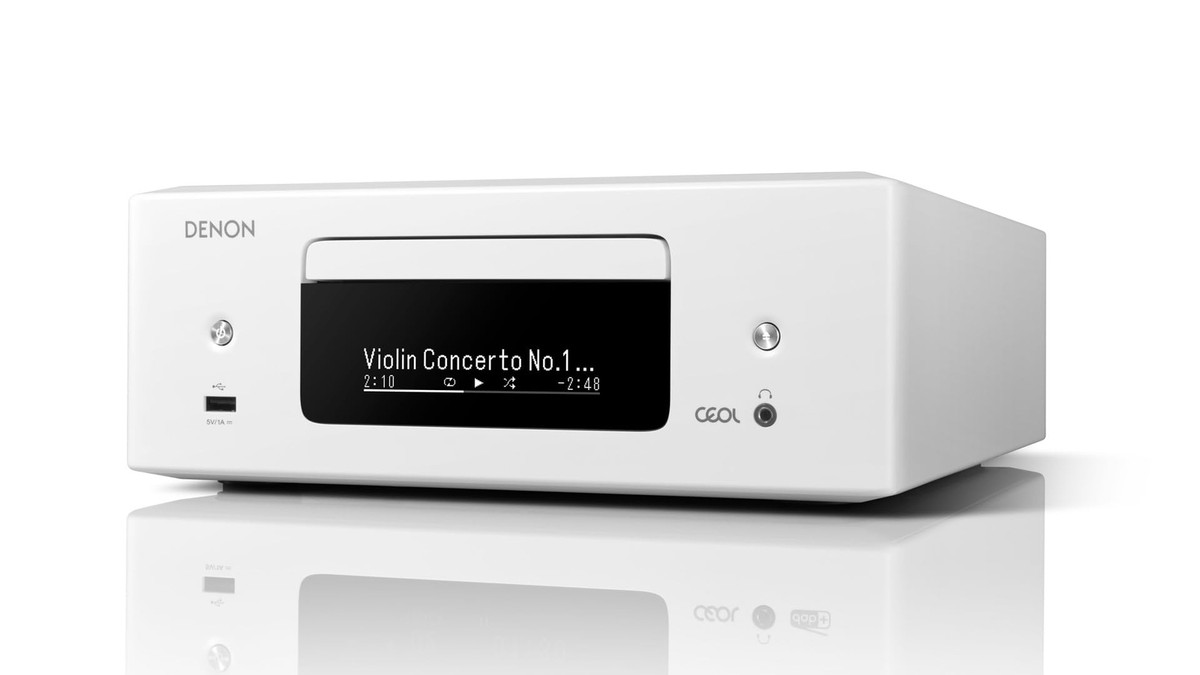 Denon RCD-N12 W Network CD Receiver HEOS/Hi-R/HDMI ARC Compatible