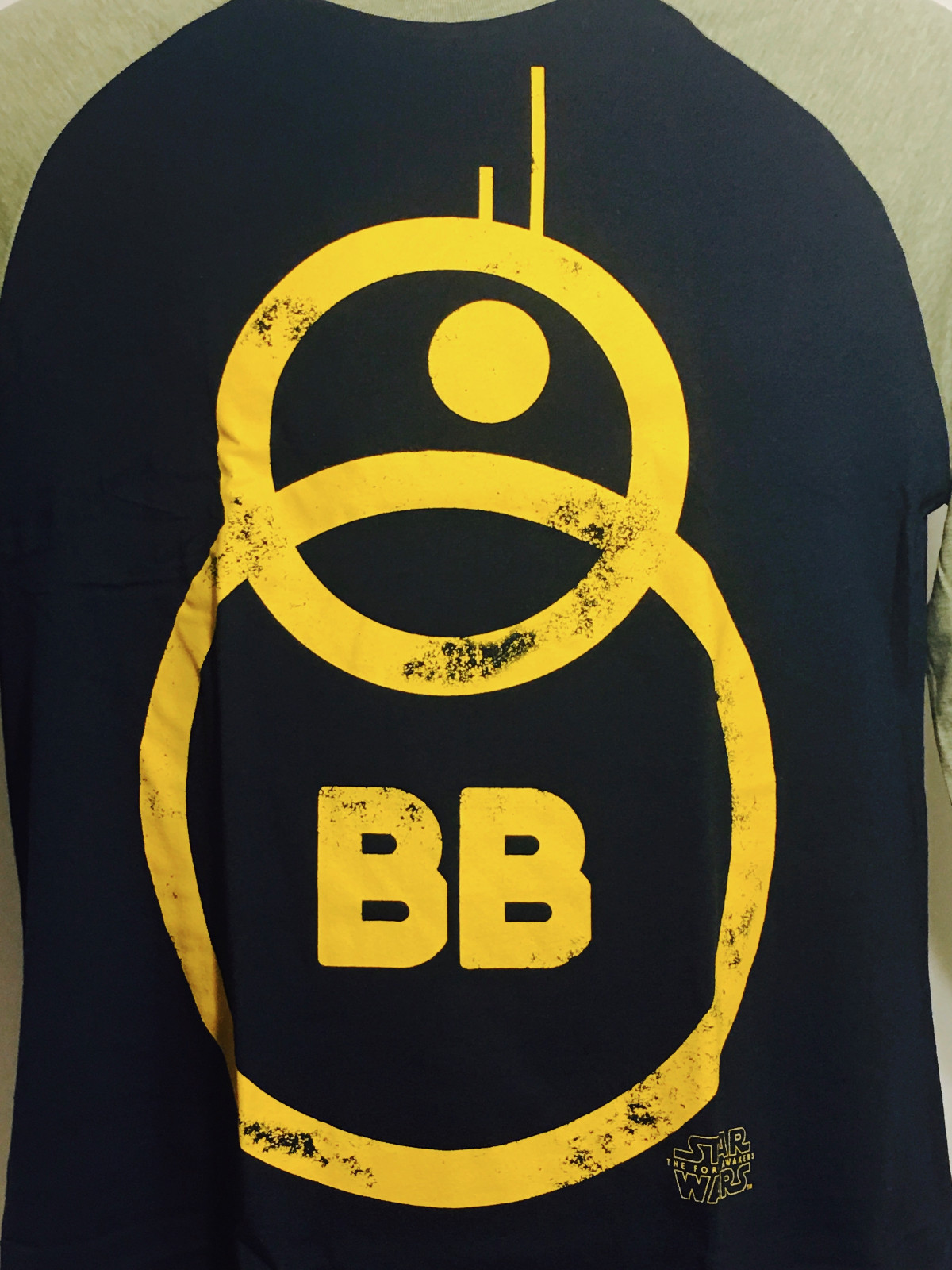 Star Wars BB8 BB-8 Base Ball T-Shirt (SMALL) Star Wars Loot Crate Rare image 2