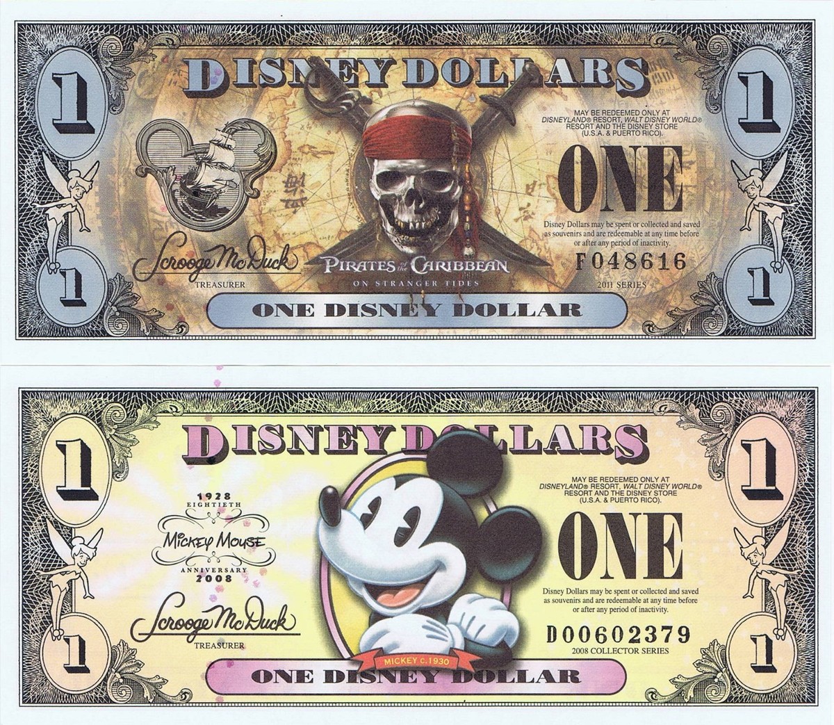 ディズニーダラー パイレーツ・オブ・ カリビアン 3部作3種組 2007年 ディズニーダラー パイレーツ・オブ・ カリビアン 3部作3種組 2007年