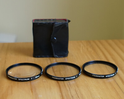 Promaster Spectrum 7 58mm Close Up Filter Set of 3 Filters Excellent Condition