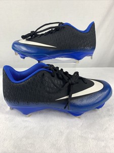black and blue baseball cleats