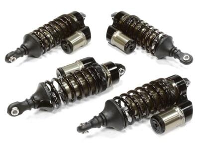 Adjustable Piggyback Shock Absorbers Grey for Traxxas Summit 1/10 4WD (Set of 4)