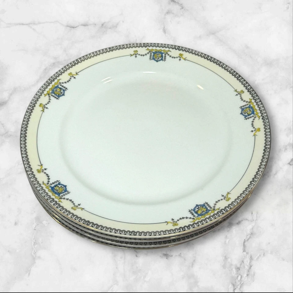 "Platos de cena Noritake Austin 10"" Japón pintados a mano - Juego de 4, usados en excelente estado" Foto 2 de 4