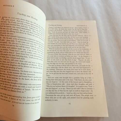THE NEW ENGLISH BIBLE New Testament 1961 Oxford Cambridge University Press Blue - Picture 12 of 18