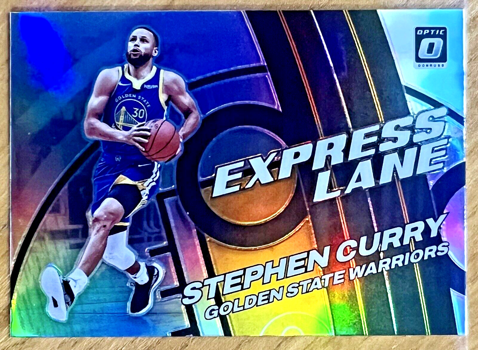 STEPHEN CURRY 2021-22 Donruss Optic EXPRESS LANE Holo Silver Card #4 GS WARRIORS