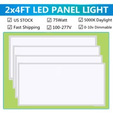 4-20Pack LED Panel Light 2x4 Ft Drop Ceiling Flat Panel Recessed Troffer Fixture