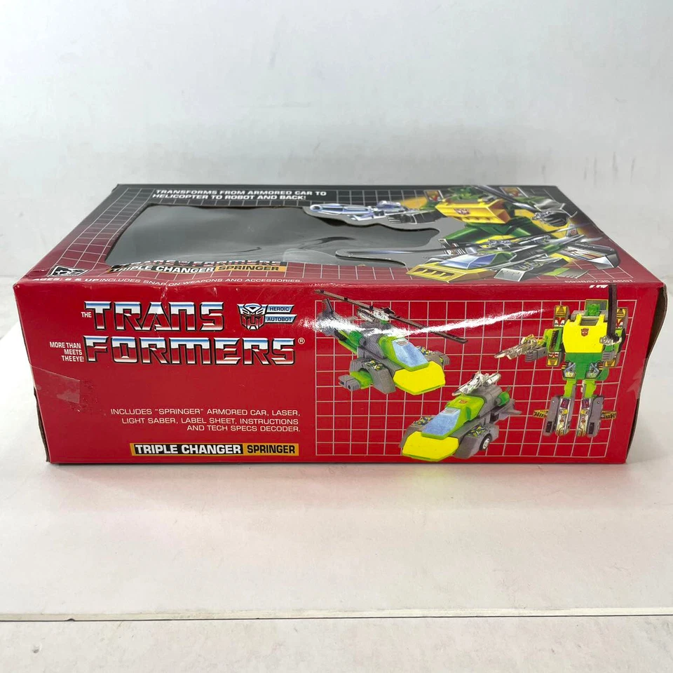 Transformers G1 Autobot Triple Cambiador Springer Juguete Transformador Versión K.O. NUEVO Foto 3 de 4