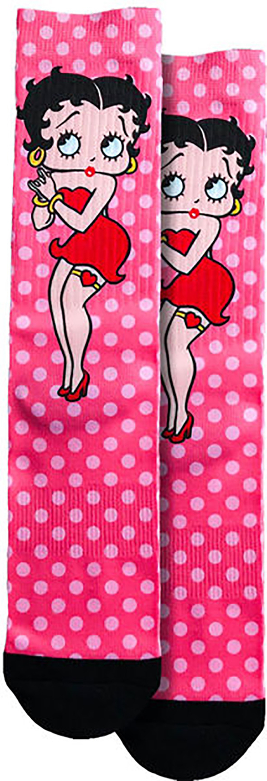 Spoontiques Betty Boop Crew Socks - SHOE SIZE 5-10 Men 7-12 women 2790₽
