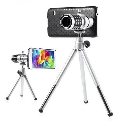 Zoom Ottico Teleobiettivo Fotografico 12X con Treppiedi per Samsung Galaxy S5