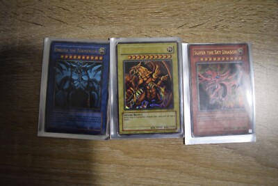Yugioh Egyptian God Card Set GB1-001, GB1-002, GB1-003 Ultra Rare Played  Condit | eBay