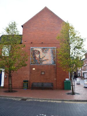 Photo Street Art 6x4 Dr Samuel Johnson Mural - Bird Street  c2017