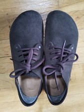 Scarpe stringate Birkenstock MAINE pelle scamosciata marrone scuro/moka taglia EU39 UK 5,5