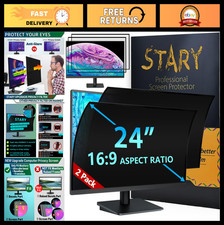 2-Pack 24" Privacy Screen Filter for Computer Monitor, Anti-Spy, Eye Protection,