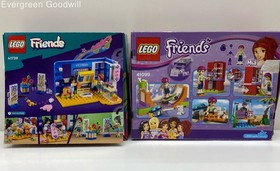 2 Sealed LEGO Friends Sets Liann's Room #41739 & Heartlake Skate Park #41099 IOB
