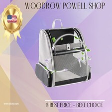Black Pet Carrier for Cats and Dogs Portable Travel Bag