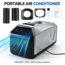 5100BTU Portable Air Conditioner Smart WiFi Voice Control Indoor Outdoor AC Unit