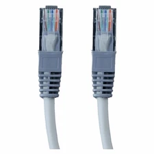 Network Ethernet Cable 4-Foot LAN RJ-45 Cat 5E (26 AWG) - Gray