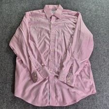 Brooks Brothers Button Up Dress Shirt Mens Size 16/34 Pink Long Sleeve