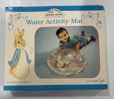 VTG 1995 Beatrix Potter Peter Rabbit Water Activity Mat NOS Box Eden Gift Rare