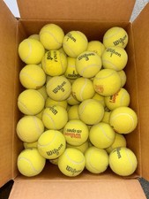 40 USED TENNIS BALLS FOR DOGS