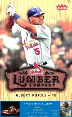 2006 Fleer *Albert Pujols **Card #LC-2** LUMBER COMPANY INSERT