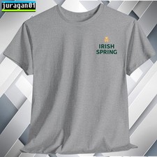 Irish Spring Soap T-Shirt Logo Black/Gray/Blue/Red/White S to 5XL Made in USA