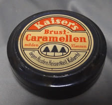 Blechdose Kaiser's Brust-Caramellen Fr. Kaiser GmbH. Waiblingen-Stuttgart 1930er