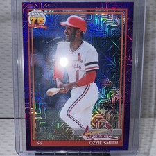 2026 topps chrome baseball Ozzie Smith Purple 227/250