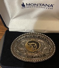 Vintage Texas State Fair Dallas Big Tex Belt Buckle Montana Silversmiths