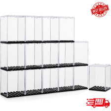 15 Pcs Mini figure Display Cases- Acrylic Display Box Fit for Minifig and Act...