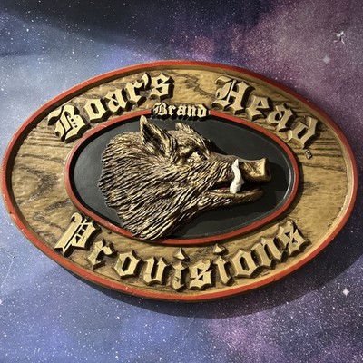 Boars Head brand Provisions Wall Sign MANCAVE bar kitchen 