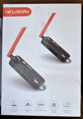 WELUSOPU HDMI Transmitter and Receiver Wireless HDMI Extender