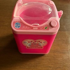 Mini washing machine pink pretend play
