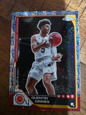 Quentin Grimes 2025 Topps Chrome McDonalds McFlurry Refractor