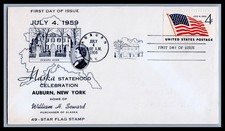 US FDC # 1086 3c Alexander Hamilton  Unknown  s.cancel 1957, 9P420