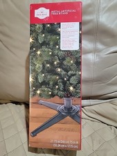Christmas Holiday Time Metal Artificial Tree Stand Fits 4 Trunk Sizes  7 1/2 ft